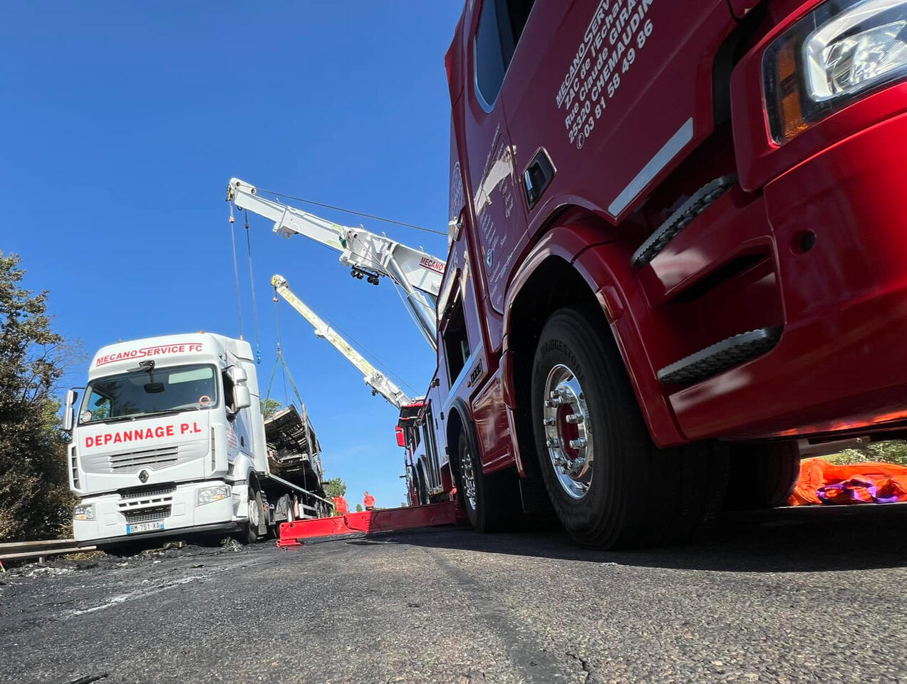Mecano Service peut intervenir car sa flotte le permet